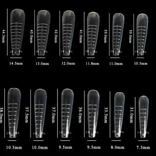 Autocollants pour nail art, moule à ongles - avec échelle complète et boîte d'emballage - est un outil indispensable pour le nail art, les salons et l'usage domestique