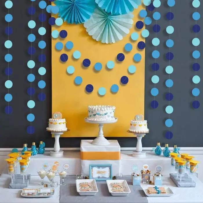 Guirlandes de papier de décoration sous-thème de la mer pour mariage fiançailles fêtes d'anniversaire baby shower occasions spéciales enfants