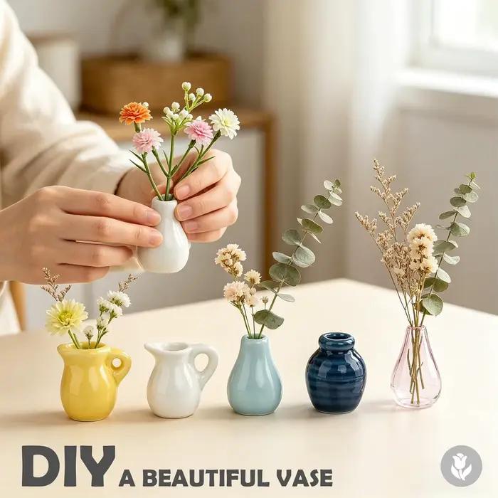 Mini Vases Magnétiques en Céramique pour Réfrigérateur