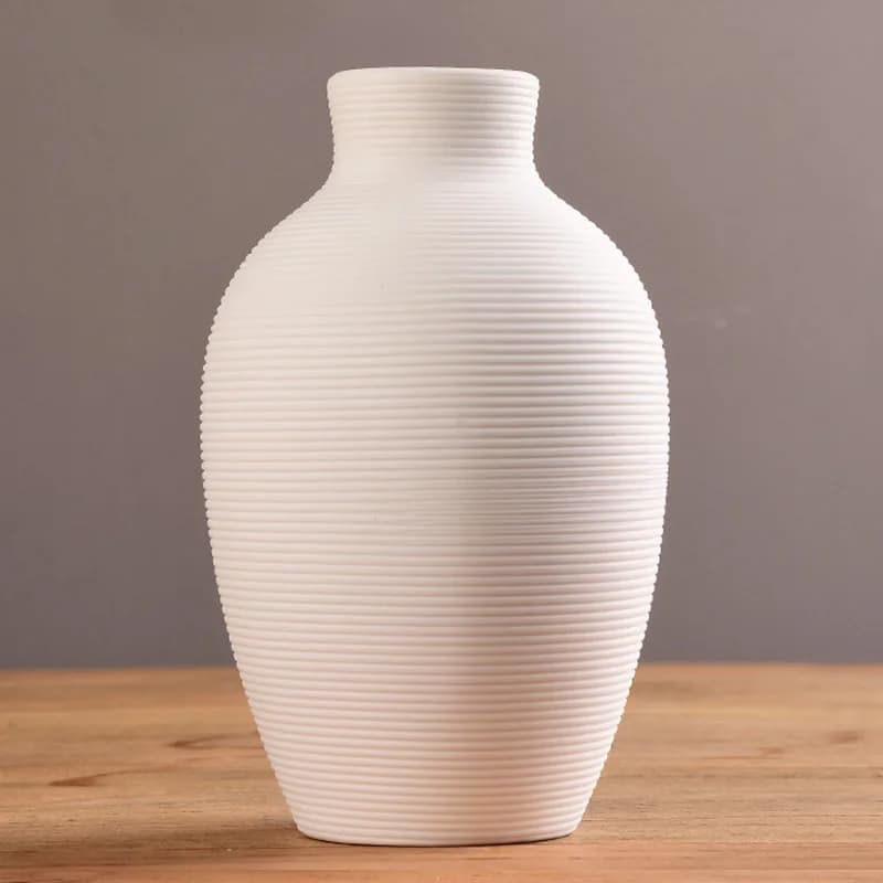 Vase à fleurs en céramique pour la décoration intérieure, pot de fleurs nordique, cache-pot moderne,