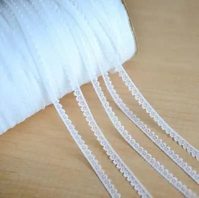 Lait blanc et blanc couleur abricot rose poupée dentelle petits points polyester qualité dentelle dé