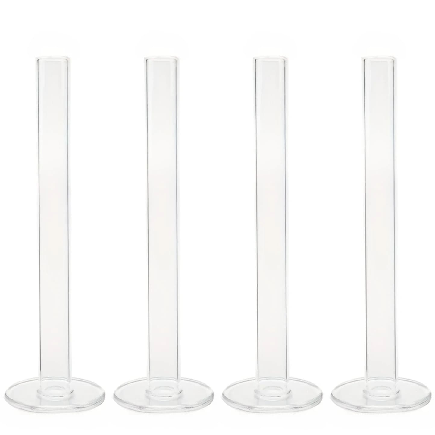 Vases cylindriques en verre droits et fins, modernes, grands et transparents, pour Arrangement de fl