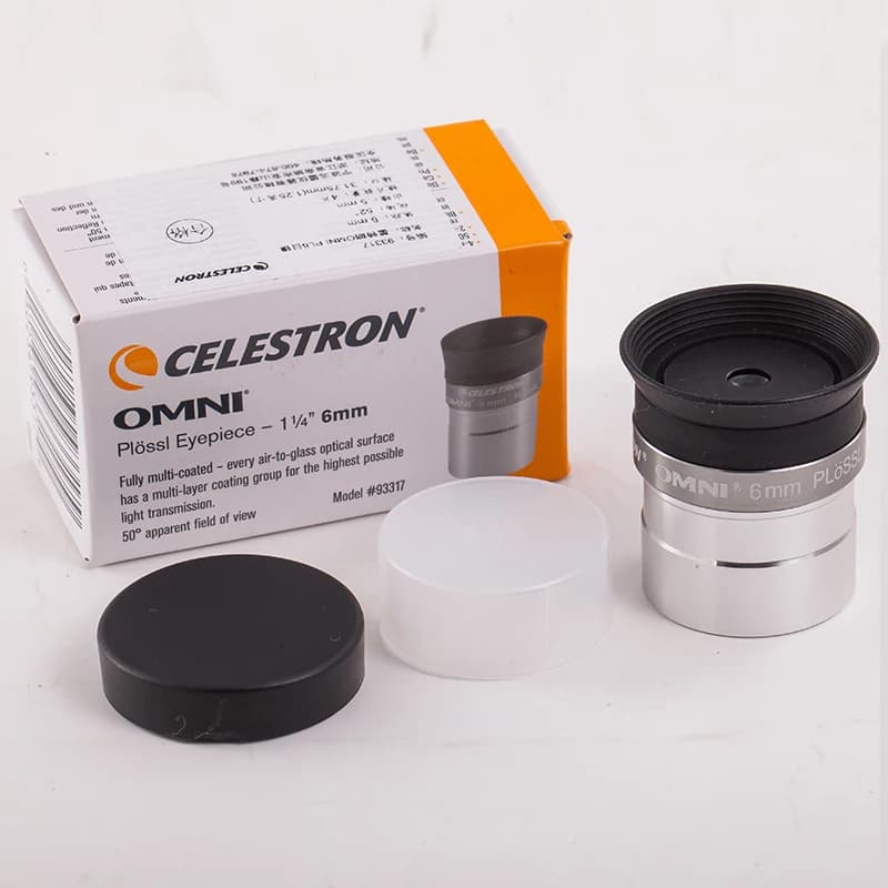 Oculaire Celestron OMNI, accessoire de télescope astronomique, champ de vision de 52 degrés, oculair