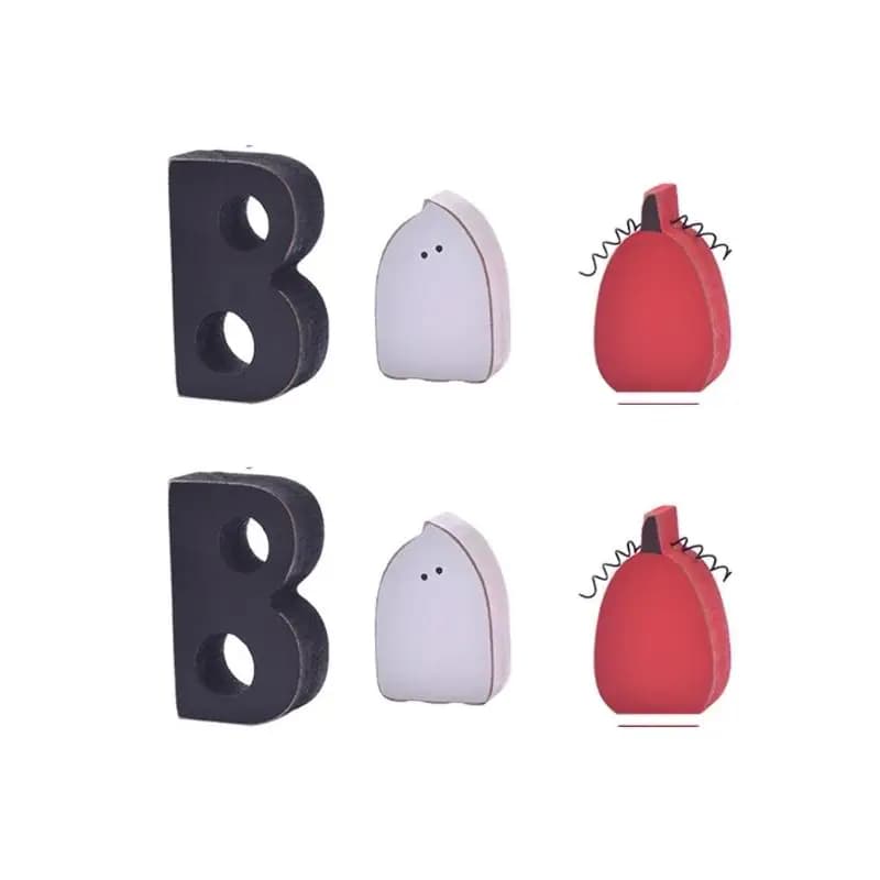 E8BD Handcraft Spectres Bois Figure sûre pour les enfants Décoration fête vacances pour animaux comp