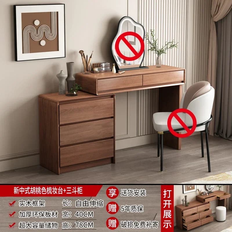 Affichage moderne coiffeuse chambre femmes européen rangement coiffeuse miroir Unique Camas Y Mueble