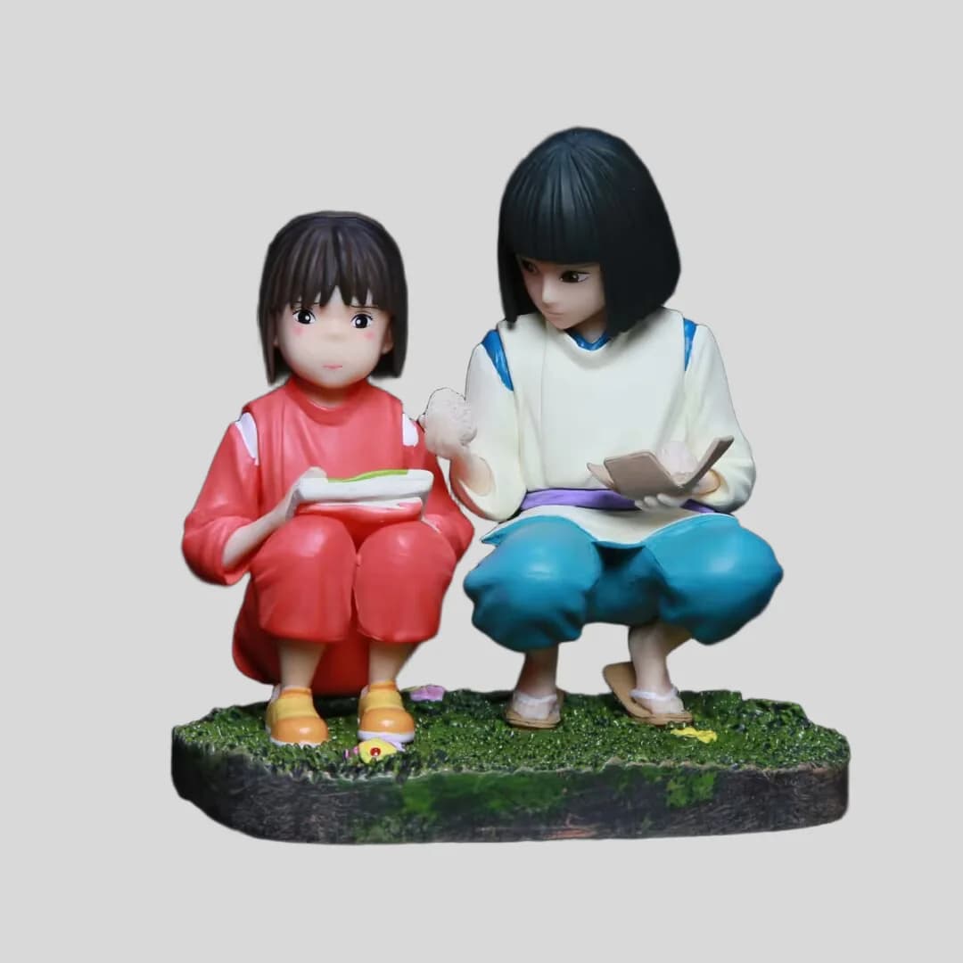 Statuette de collection en PVC de personnage d'anime en position accroupie, décoration de bureau, mo