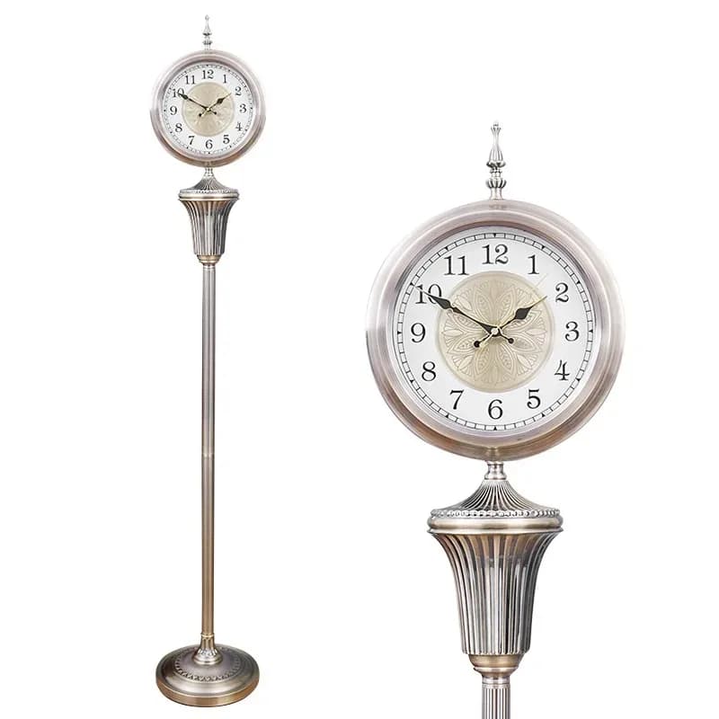 Horloge de sol de Style Antique, horloges de luxe silencieuses sur pied, horloge de bureau rétro eur