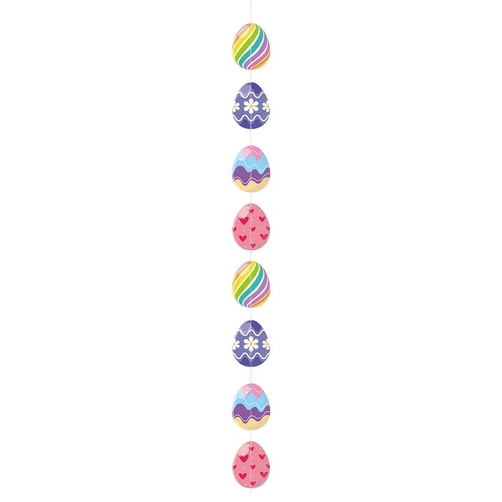 Bannière de Joyeuses Pâques, Lapin, Carotte, Oeufs, Guirxiété, Sensation pour la Maison, Décoration