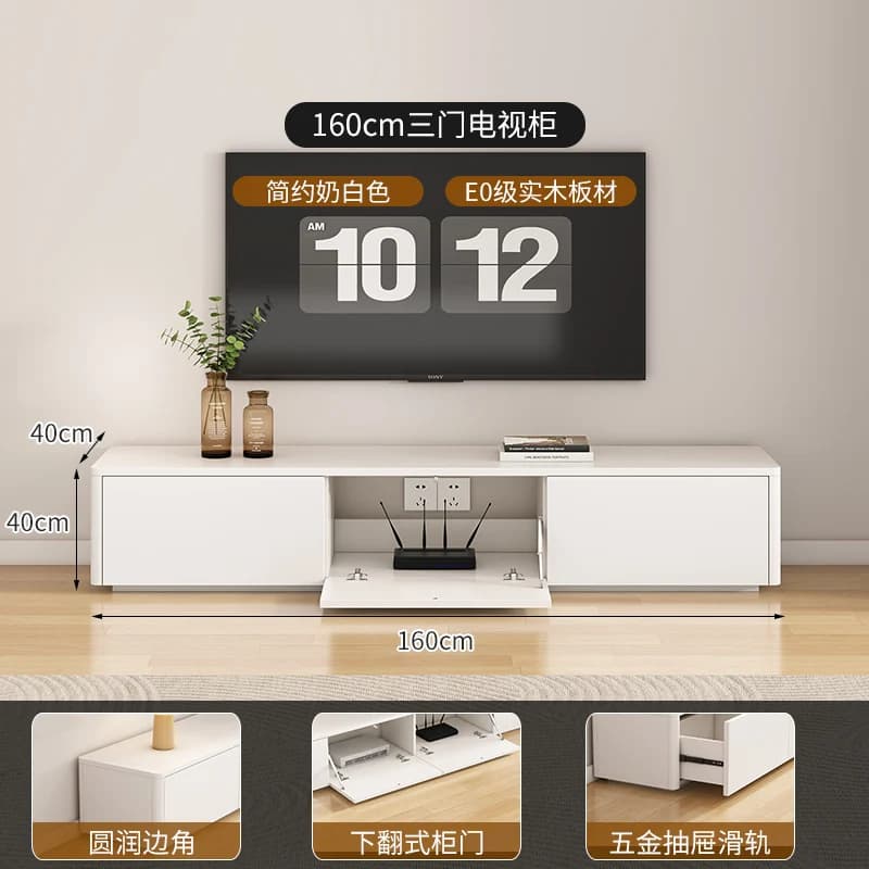 Meubles de télévision de divertissement rétro, design universel, moniteur de luxe, supports de télév