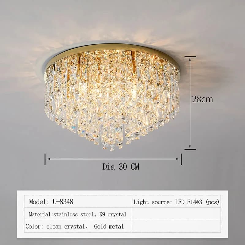 Lustre moderne pour chambre à coucher, lampe de plafond E14, luminaire en acier, éclairage LED Art D