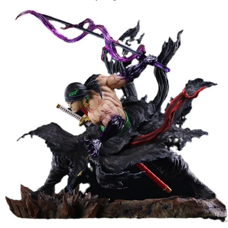  34 cm une pièce Roronoa Zoro double tête Anime Figure modèle Statue à collectionner bureau décorat