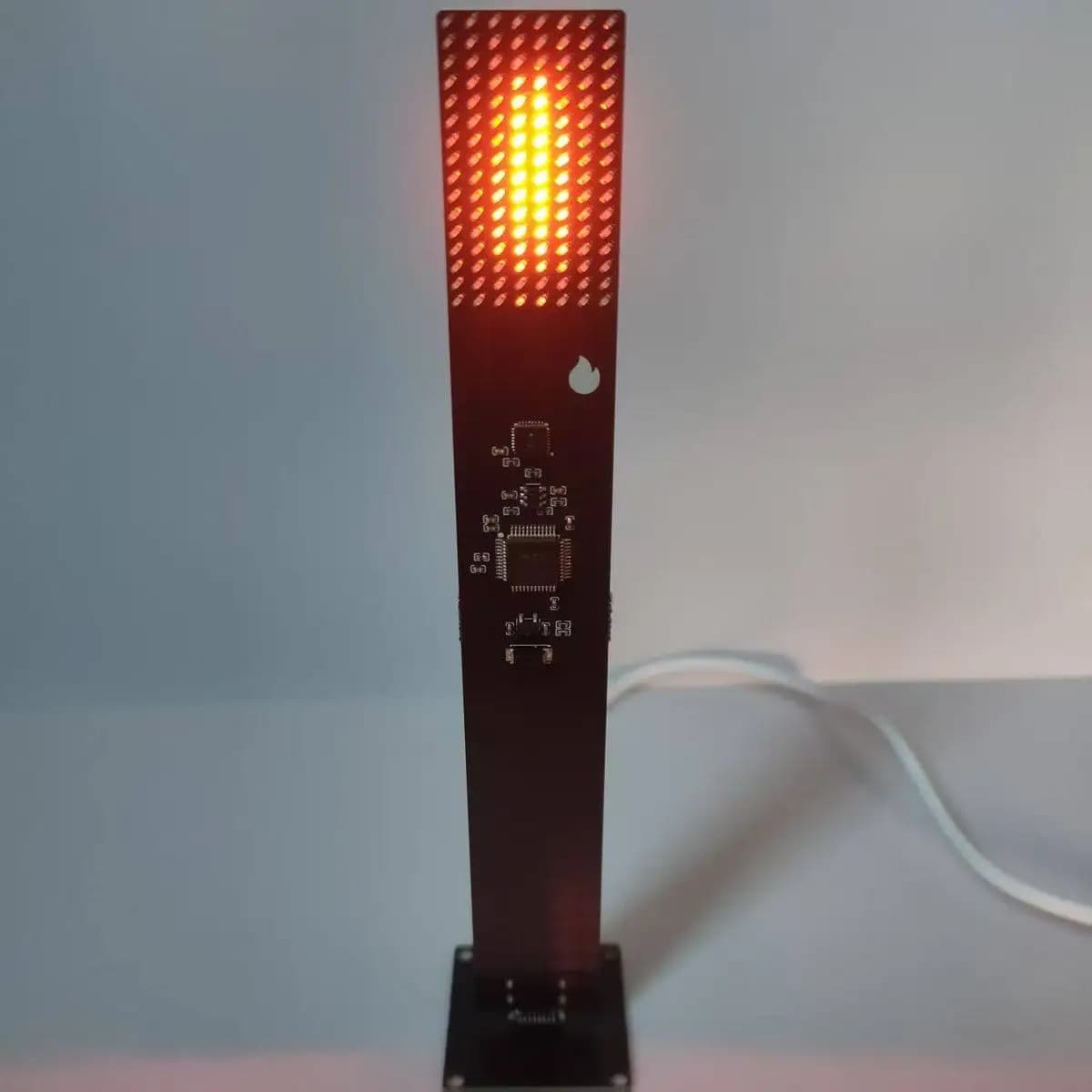 Ornement de bureau créatif, simulation de bougie électronique, torche à pixels flamme, ambiance de s