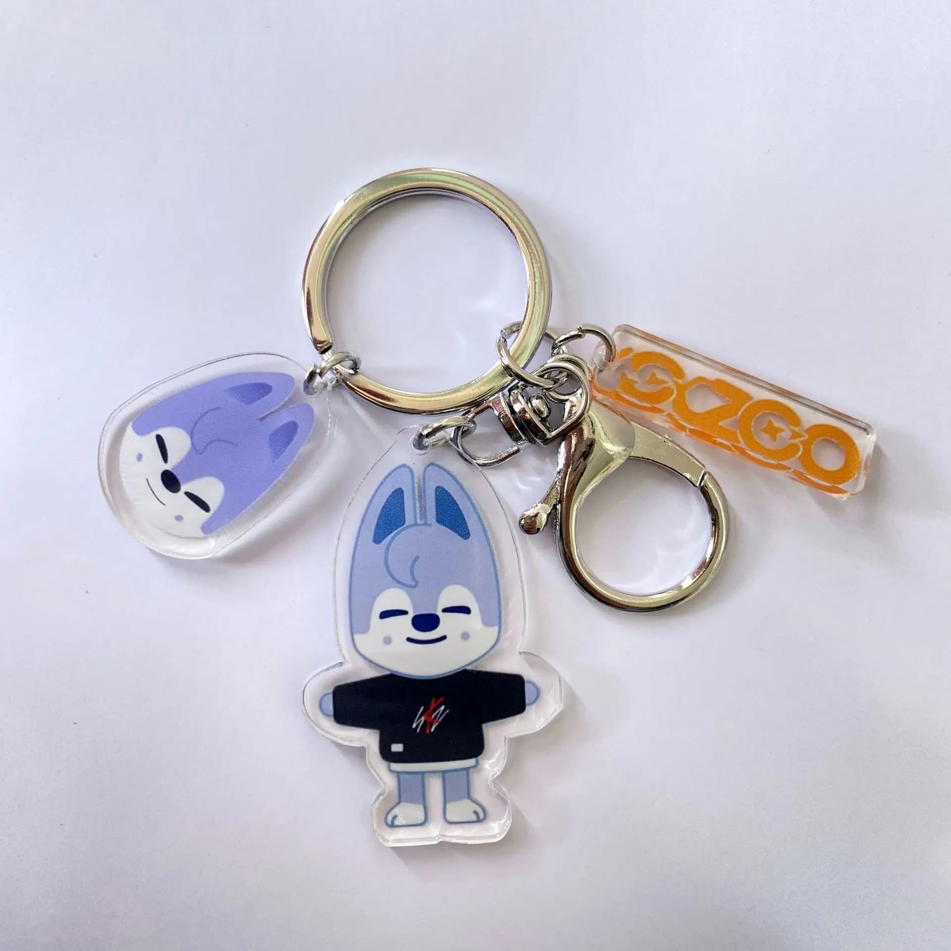 SKZOO dessin animé avec le même acrylique Double face porte-clés accessoire sac pendentif accessoire
