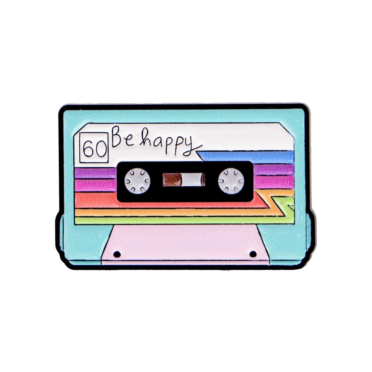 Épinglette en émail vintage années 80 et 90, cassette audio, badges musicaux, broches, accessoires p