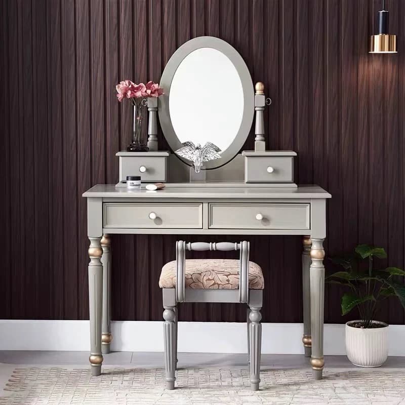 Coiffeuse esthétique nordique moderne à la mode élégante luxe vanité Table tiroirs Simple Tocador De