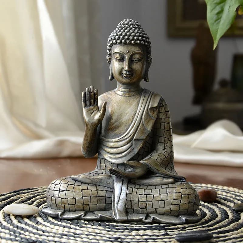 Ornements de bouddha, Statues de bouddha, Sculpture thaïlandaise, Figurine de bouddhisme, méditation