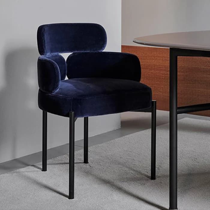 Ensemble De 2 chaises De salle à manger minimalistes, bras De luxe De styliste moderne, meubles De c