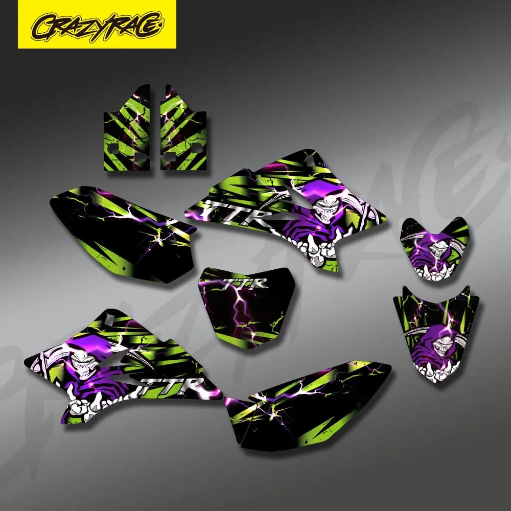 Kits d'autocollants graphiques de fond pour Motocross, pour Yamaha TTR50 TTR 50 2006 – 2013, décorat