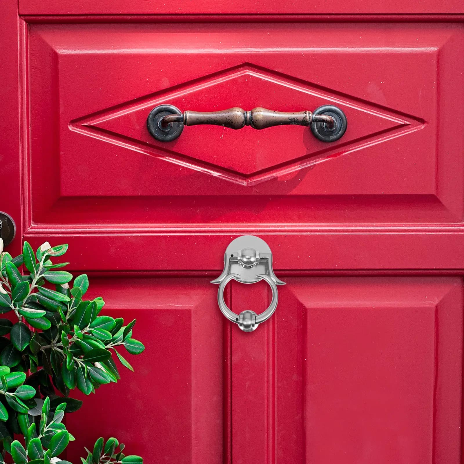 Poignée décorative de porte d'entrée simple, extérieure, style européen vintage, pour patio