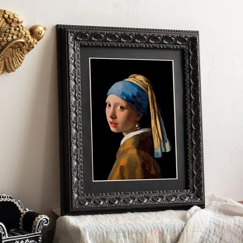 Cadre photo vintage de style américain de 6 pouces, cadre photo rétro pour table et mur, pour peintu