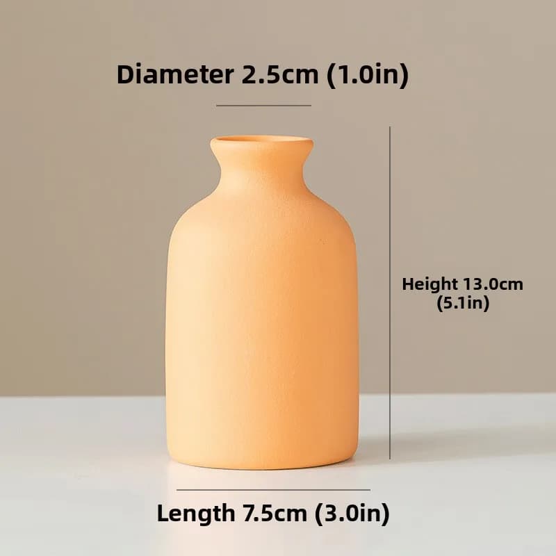 Vase en céramique Pot de fleur blanc Vase décoratif nordique Vases de fleurs sèches pour la maison s