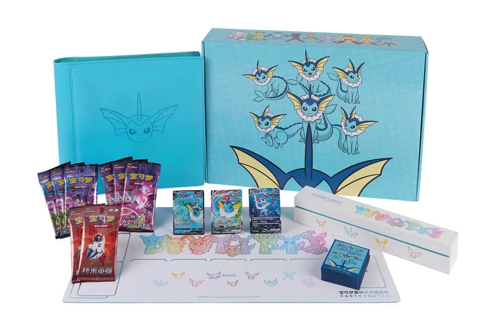 Coffret Cadeau Jolteon Vaporeon Flareon Eeveelution, Ensemble de Cartes Pokémon TCG 100% Original, C