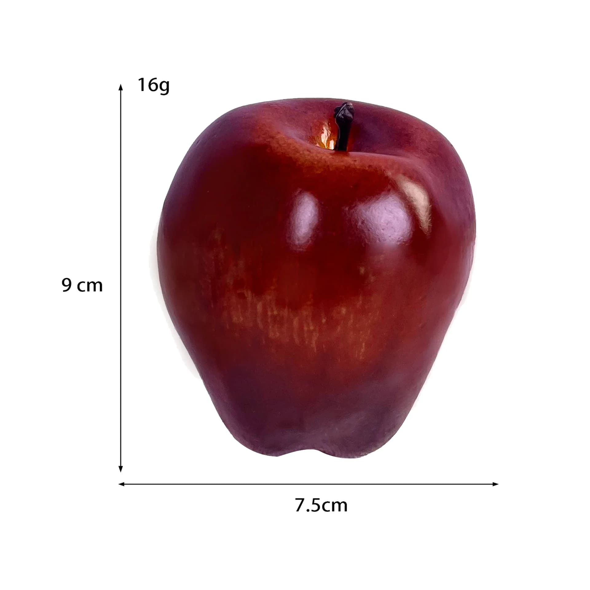 Décor de pomme artificielle blanche-neige, accessoires de photographie, fruits rouges, adaptés à la