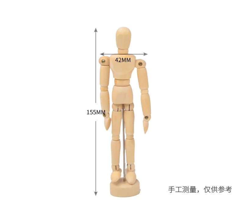 Figurine à main en bois pour la décoration de la maison, mannequin d'Auckland, modèle de joint rotat