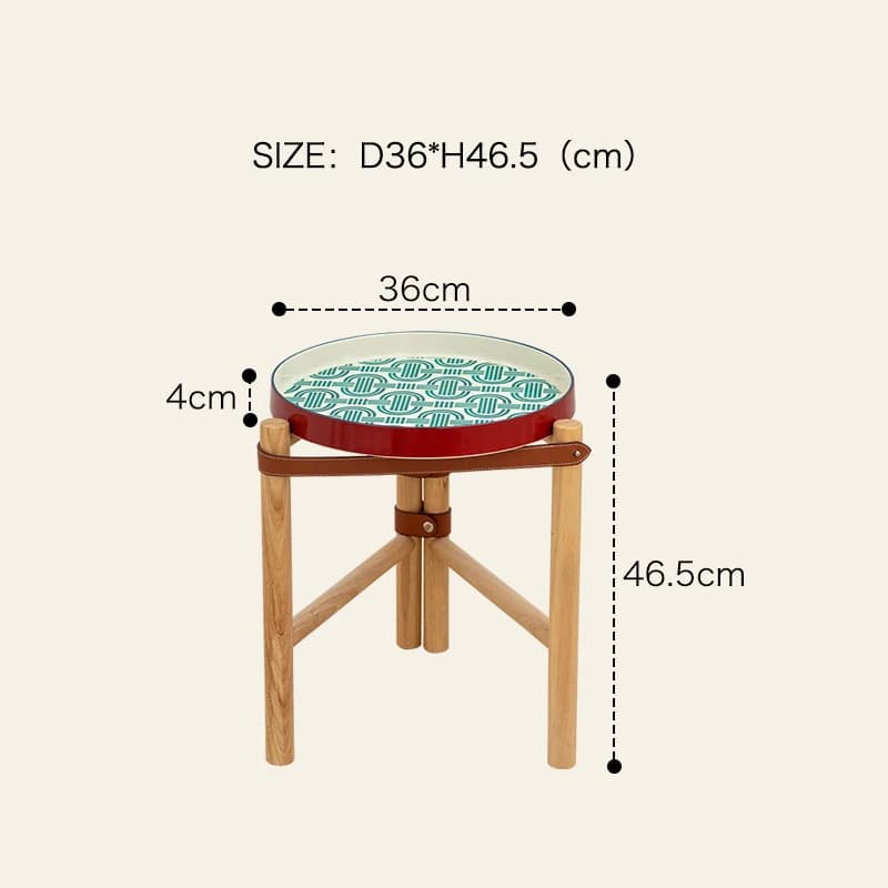 Table basse vintage, table d'appoint de canapé de salon, plateau en céramique, table à thé en bois m