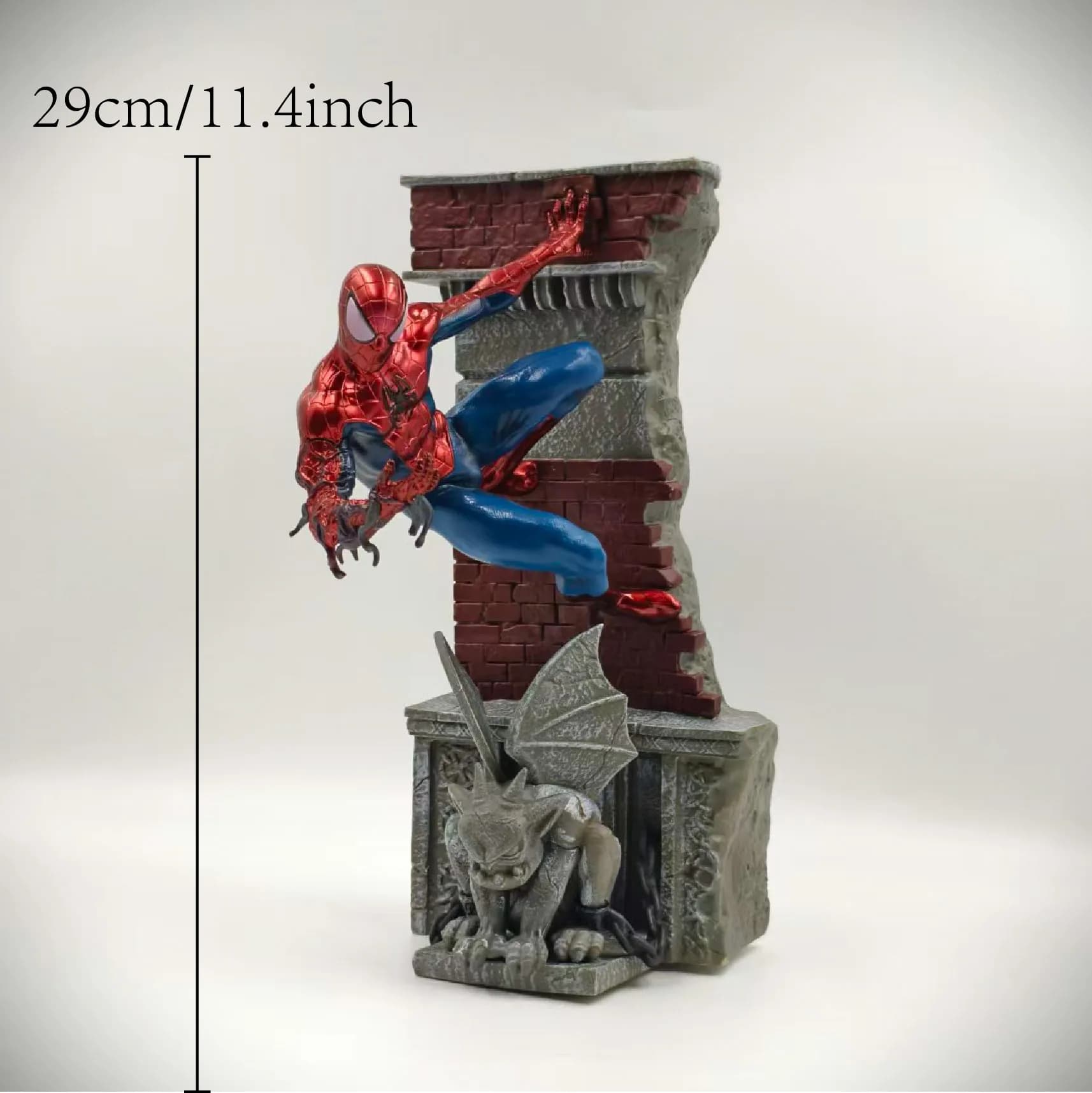 Figurines d'action Spider-Man en PVC de 29 cm (11,4 pouces), statue de collection, décoration de bur