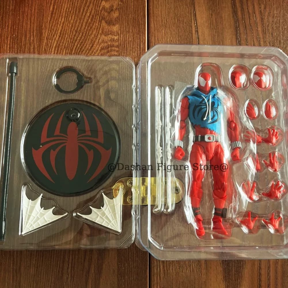 Figurine d'action Mess Toys Scarlet Spider-Man, Figurines héros Scarlet Amazing Spider-Man, Figurine