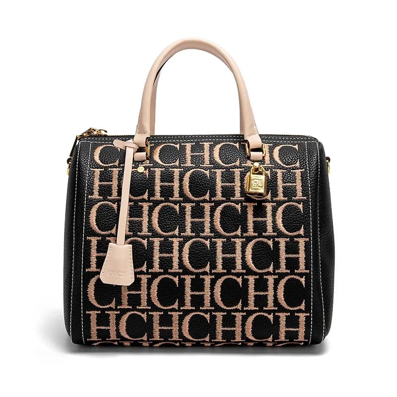 Sac à main pour femme CHCH, sac à main vintage à la mode, design brodé de lettres, sacs fourre-tout