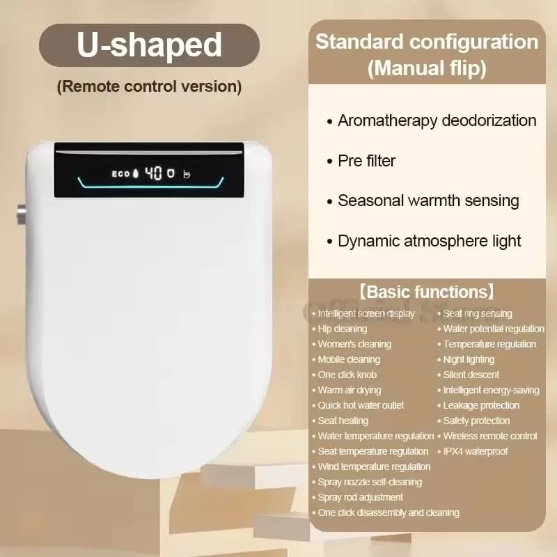 Housse de siège de toilette intelligente automatique avec fonctions de nettoyage et de séchage 110/2