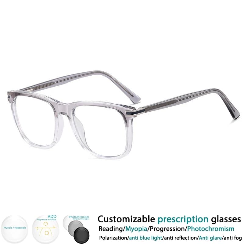 Montures de lunettes pour hommes, charnière à ressort tendance, optique presbyte, lunettes de Prescr