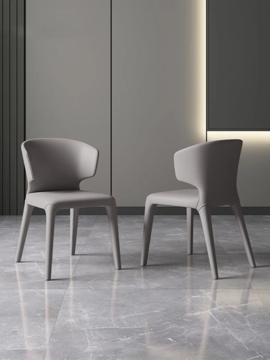 Ensemble de 2 chaises de salle à manger modernes, style nordique européen minimaliste, meubles de sa