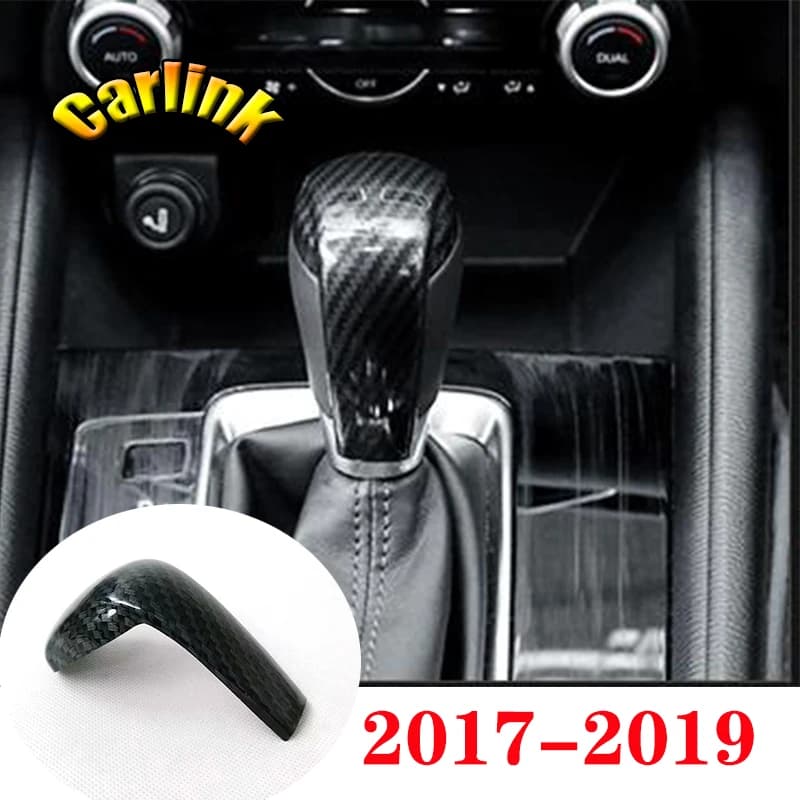 Pommeau de levier de vitesse gauche et droite, ABS/fibre de carbone, mat, accessoires pour Mazda CX5