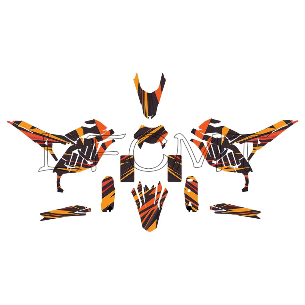 Kit d'autocollants graphiques pour carénage complet de motocross, compatible avec Surron Sur-ron Ult