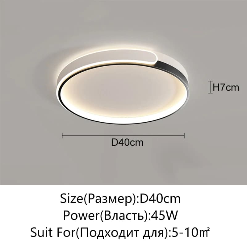 Plafonnier LED moderne pour décoration de chambre, chambre à coucher, salle à manger, cuisine, burea