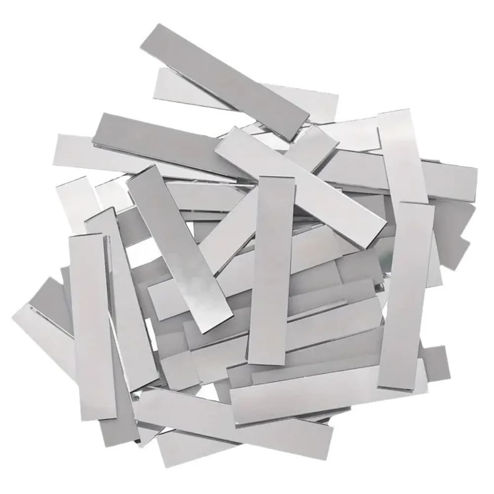 100 pièces de mosaïque de verre rectangulaire en acrylique de 5 cm x 1 cm, auto-adhésives, matériau