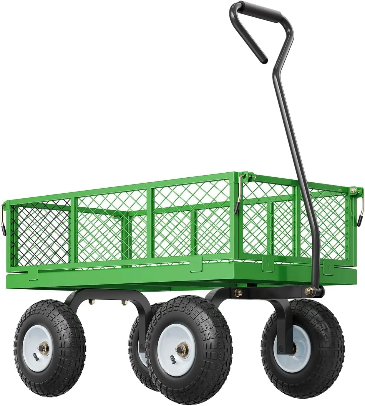 Chariot de jardin en acier robuste, chariot d'expédition, équipement robuste, pliable et extractible
