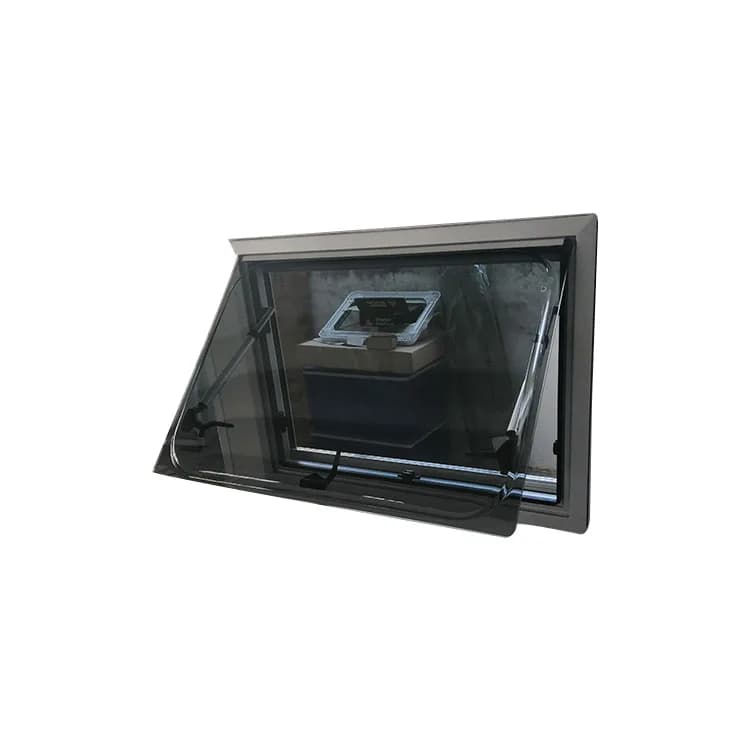 Accessoires de camping-car de bonne qualité, fenêtre à double vitrage à angle droit, fenêtre extrapl