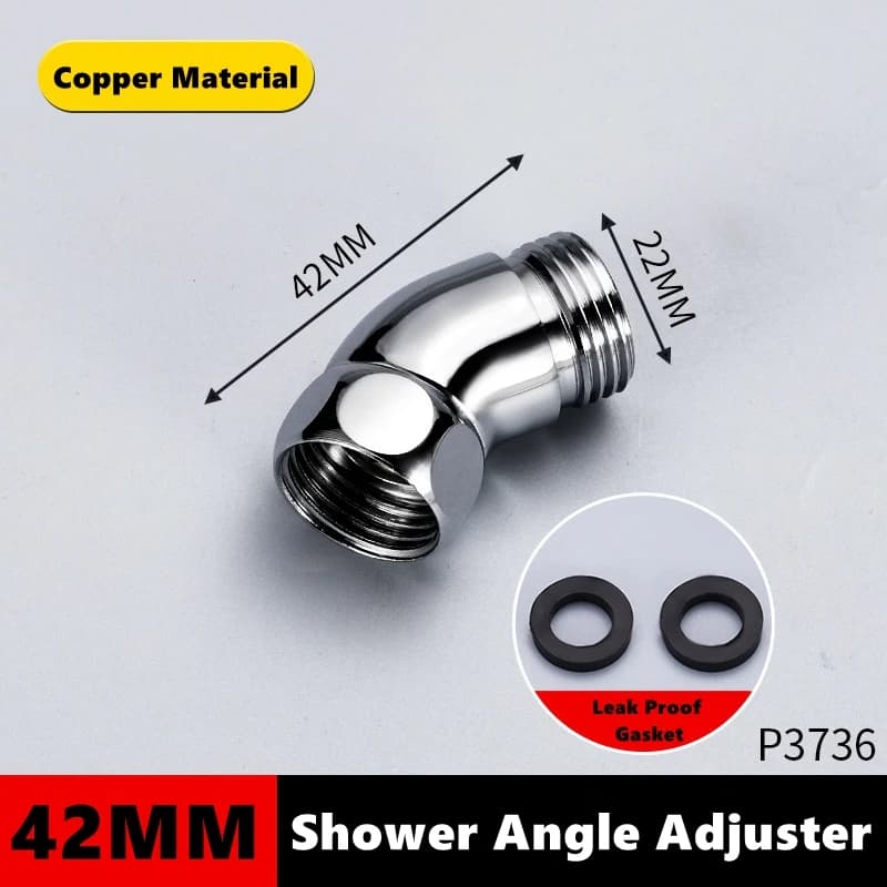 Adaptateur coudé de réglage d'angle de pomme de douche, connexions d'extension de bras de douche 135