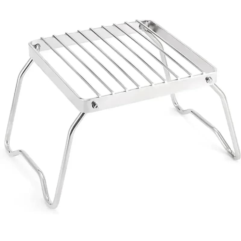 Support de réchaud d'extérieur en acier inoxydable, pliable et portable pour camping, ensemble de su