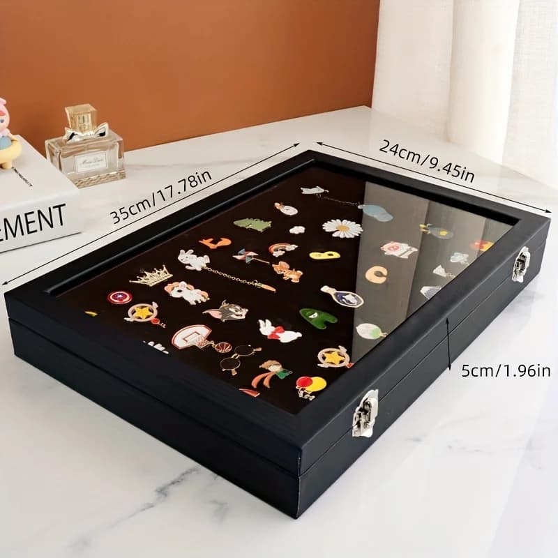 Cadre de vitrine pour médaille militaire, collection d'insignes à épingles à bijoux, vitrine pour ma