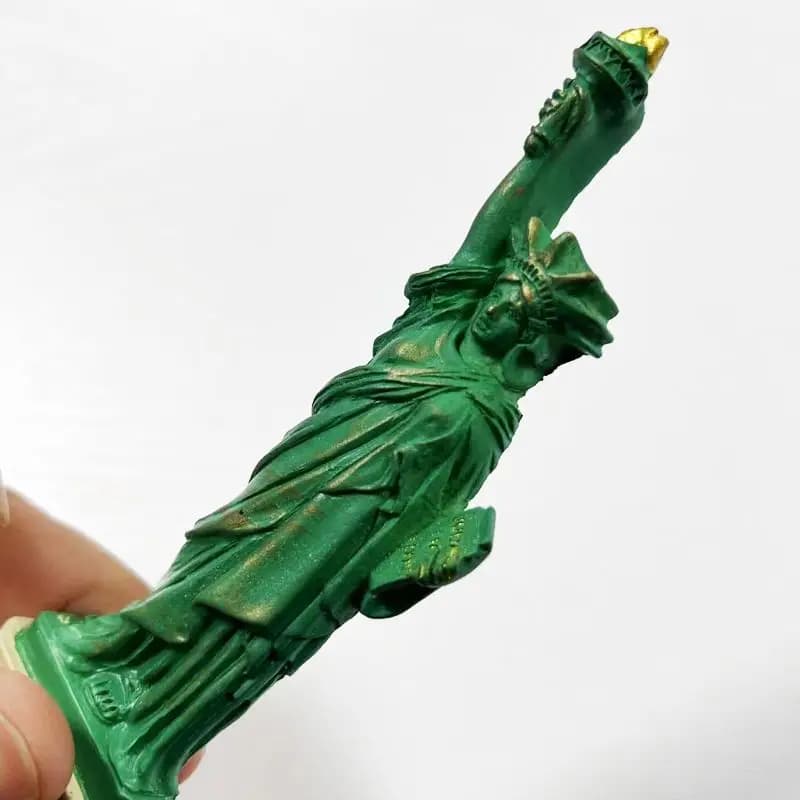 Autocollant de réfrigérateur Statue de la Liberté solitaire pour les passionnés de voyage à collecti