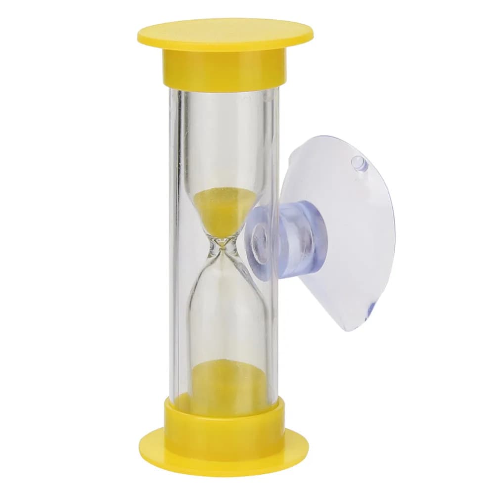 Horloge de sable de 2 minutes, gestion du temps, ventouse, sables de bureau, cadeau, décoration de l