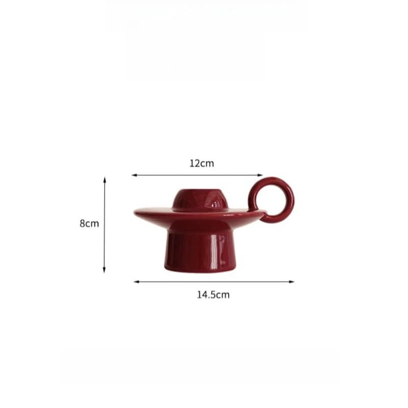 Bougeoir OVNI Antique pour aromathérapie, pied haut, ornement décoratif européen, accessoire rétro r