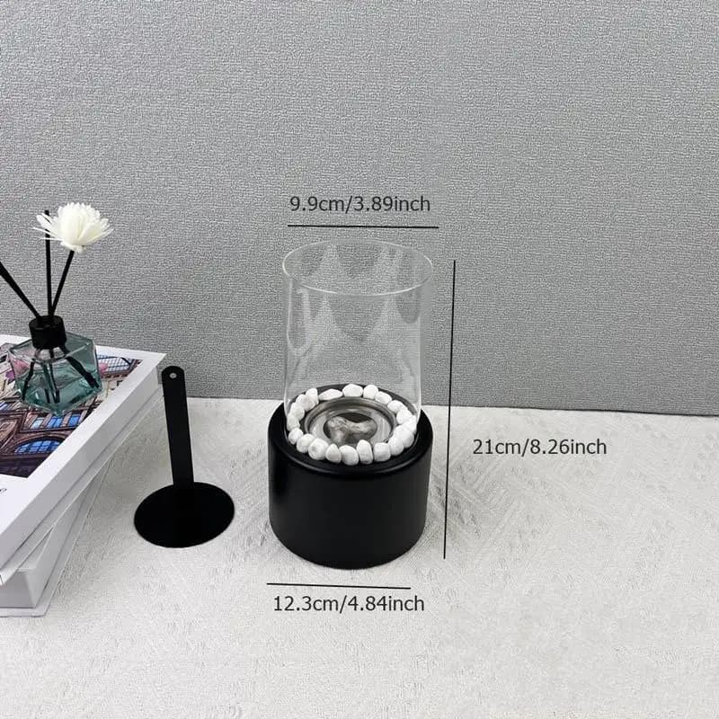 Mini cheminée de table Portable avec pavé, pour décoration de maison moderne, cadeau d'anniversaire,