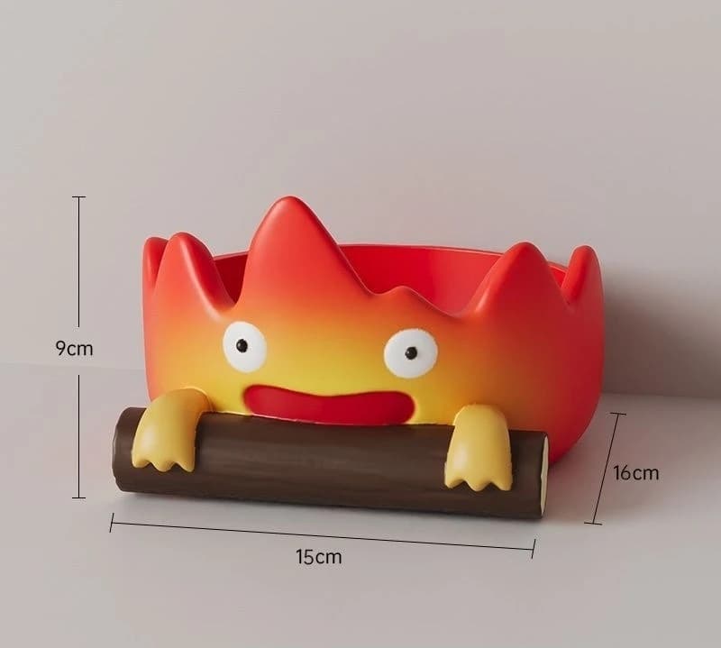 Calcifer – décoration de bureau de feu, maison créative, salon, porche, plateau de rangement de clés
