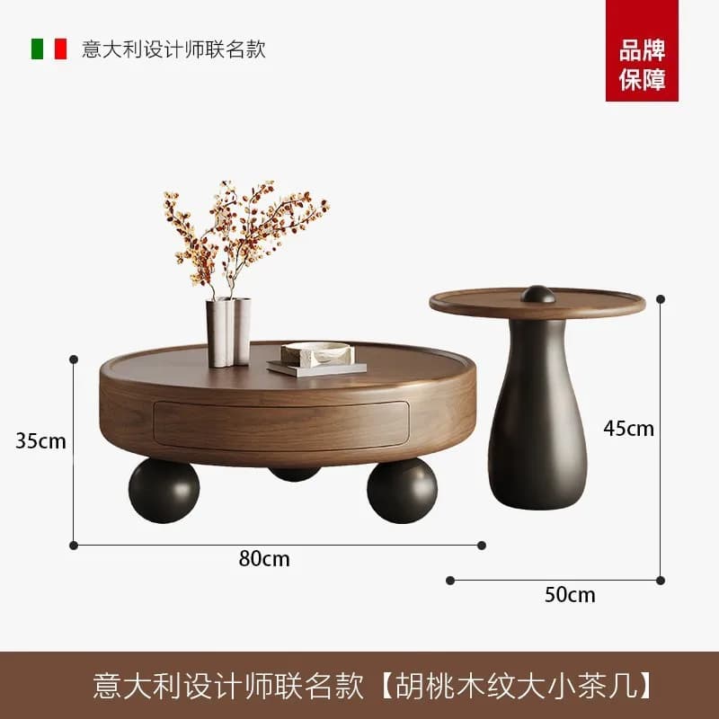 Table basse Design à couverture rigide, Antique, esthétique, Unique, pour magazines, ronde, salon, m